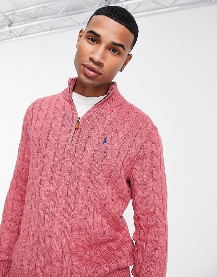 Ralph Lauren Men's Pink Sweaters | ShopStyle