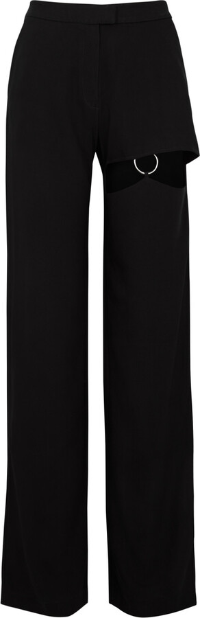 Nafsika Skourti Naughty Cut-out Straight-leg Trousers