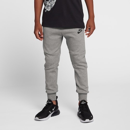 dark grey tech fleece pants