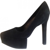 Thumbnail for your product : Theyskens' Theory Black Suede Heels