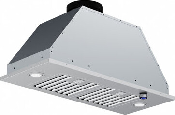 Terisitar 600 CFM Convertible Insert Range Hood In Stainless Steel With Knob Control Permanent Filter 3-Minute Delay and LED Lights