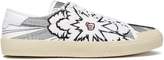 Thumbnail for your product : Saint Laurent Embroidered Canvas Sneakers