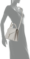 Thumbnail for your product : Saint Laurent Cassandra Medium Grain de Poudre Tech Top-Handle Shoulder Bag