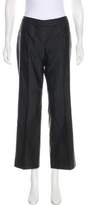 Thumbnail for your product : Alexander McQueen Mid-Rise Silk Pants