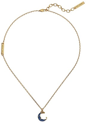 Marc Jacobs Charms Wonderland Enamel Moon Pendant Necklace Necklace