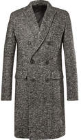 Thumbnail for your product : Mr P. Double-Breasted Herringbone Wool-Blend Overcoat