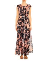 Thumbnail for your product : Rebecca Taylor Splashy Flower-print silk maxi dress