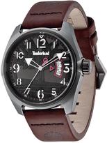 Thumbnail for your product : Timberland Sherington Gun Dial and Day Function and Brown Leather Strap Mens Watch