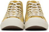 Thumbnail for your product : YMC Yellow Suede Wing Tip High-Top Sneakers