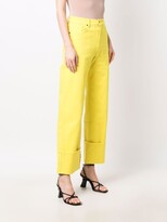 Thumbnail for your product : P.A.R.O.S.H. High-Rise Wide-Leg Jeans