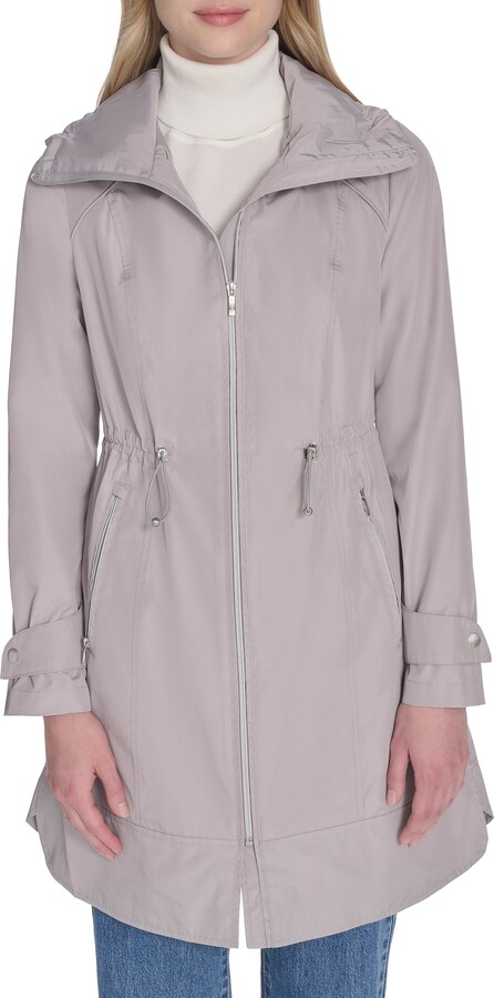 Cole Haan Travel Packable Hooded Rain Jacket
