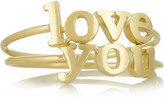 Thumbnail for your product : Jennifer Meyer Love You set of two 18-karat gold rings