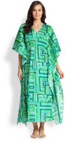 Thumbnail for your product : Natori Cube Printed Cotton Caftan
