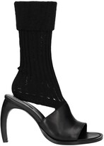 Thumbnail for your product : Ann Demeulemeester Curved Heel Open Boots