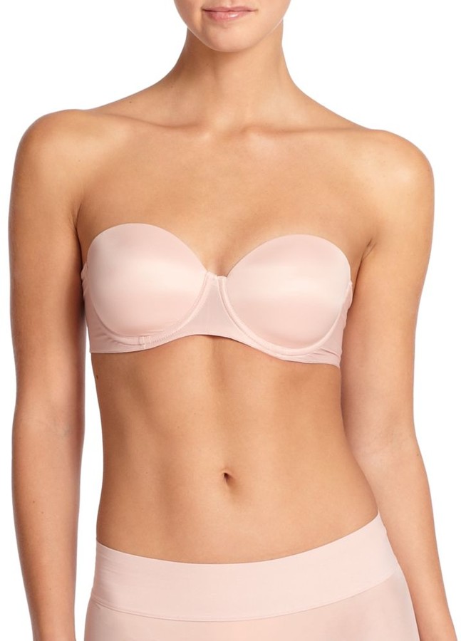 sheer bandeau bra