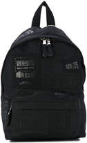 Thumbnail for your product : Versus logo patches backpack
