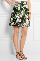 Thumbnail for your product : Dolce & Gabbana Floral-print woven cotton mini skirt