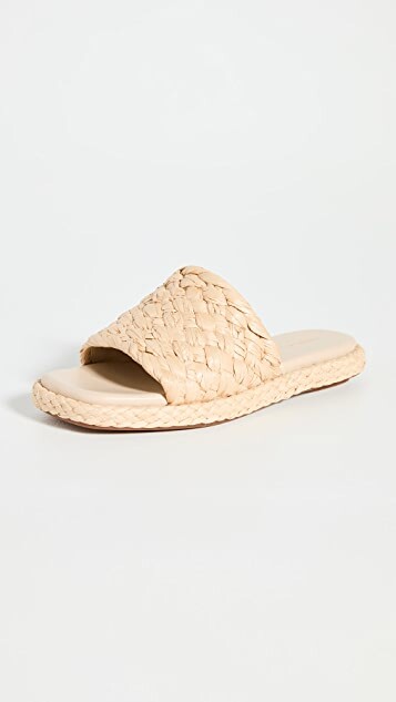 Rumi Raffia Espadrille Slides