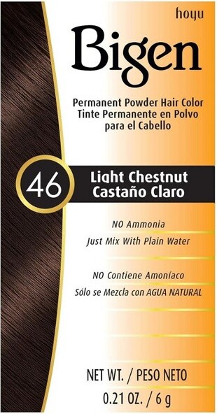 Bigen BIGENLightChestnut#46PermanentPowderHairColor|NoAmmonia|(0.21oz)