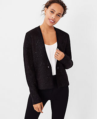 structured cardigan blazer