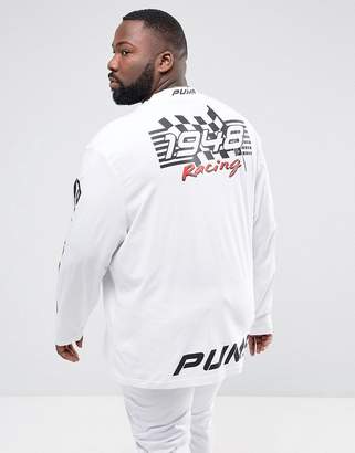 Puma Plus Moto Racing Print Long Sleeve Top Exclusive To Asos
