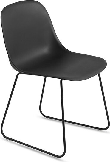 Muuto Fiber Side Chair with Sled Base in Black