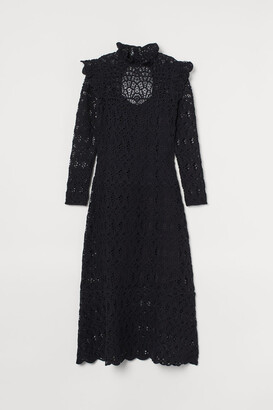 H&M Crocheted long dress