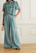 Thumbnail for your product : Miguelina Ainsley Linen Wide-leg Pants