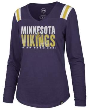 '47 Women's Minnesota Vikings Flash Long Sleeve T-Shirt