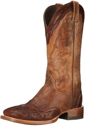 Stetson Men's 13" Tooled Wing Tip Boot