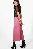 Thumbnail for your product : boohoo Violet Basic Jersey Wide Leg Culottes