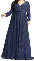 Thumbnail for your product : Fabulouss by Mac Duggal Long Sleeve A-Line Gown
