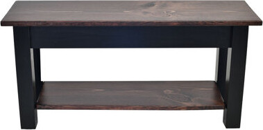 Gracie Oaks Halma Wood Storage Dining Bench