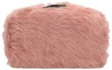 Thumbnail for your product : Lola Cruz Rigid Clutch Bag With Pink Fur