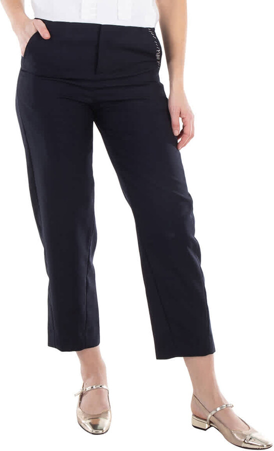 Marni Straight-Leg Tropical Wool Trousers