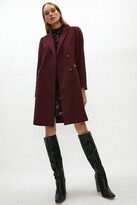 Thumbnail for your product : Coast Wool Mix Trim Detail Double Breasted Formal Coat