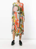 Thumbnail for your product : Henrik Vibskov abstract print midi dress