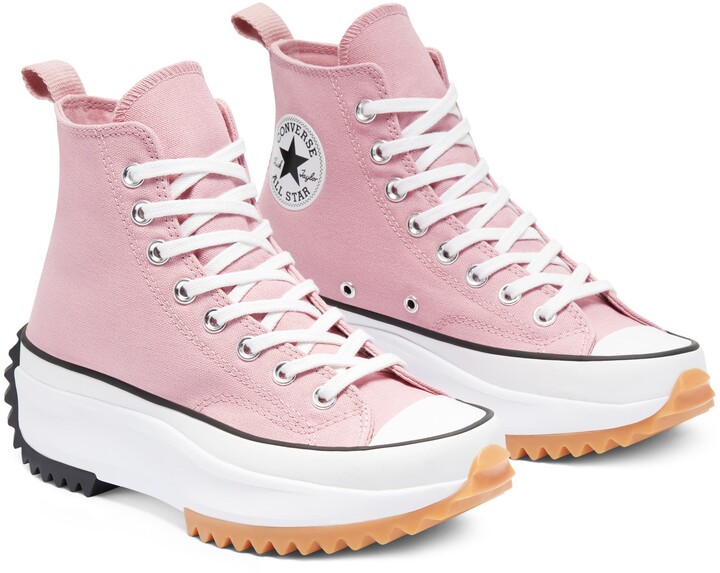 pink platform converse