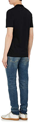 Maison Margiela Men's Contrast-Cuff Distressed Straight Jeans