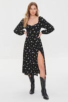 Thumbnail for your product : Forever 21 Floral Print Calf-Length Dress