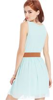 Thumbnail for your product : Amy Byer BCX Juniors' Pleated Tulip-Sleeve Dress