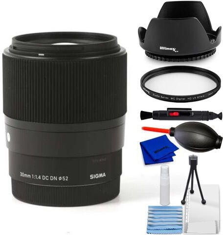 Sigma 30mm f/1.4 DC DN Contemporary Lens (Nikon Z) 302973 - 7PC Accessory Bundle