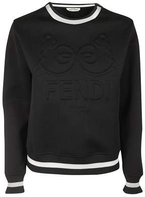 Fendi Women's Black Cotton Sweatshirt.