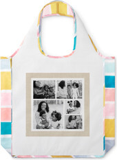 Shutterfly Reusable Shopping Bags: Rustic Texture Collage | 16x16 | Beige |