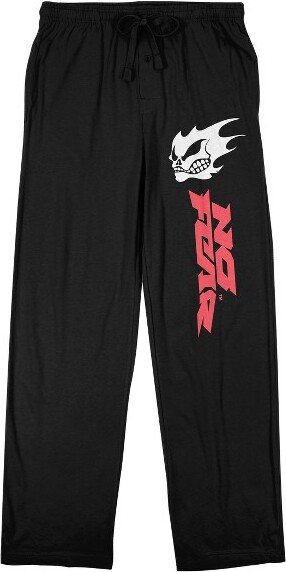 No Fear NoFearSkullLogoMen'sBlackSleepPajamaPants-XXL