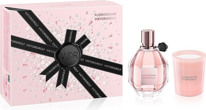 Viktor Rolf Flowerbomb Eau De Parfum 100ml and Candle Giftset