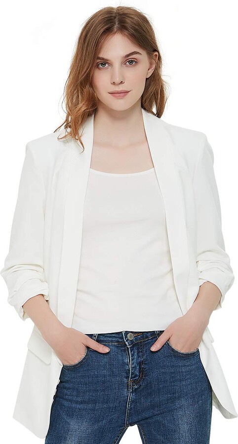 white work blazer