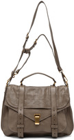 Thumbnail for your product : Proenza Schouler X-Large PS1 Leather in Smoke