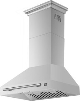 Forno Aria 30 Inch Wall-Mounted Range Hood in White, Black or Stainless Steel with 600 CFM Motor with 600 CFM Motor, 4-Speed Fan, Charcoal Filter