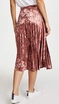 Thumbnail for your product : Glamorous Pleated Velvet Skirt